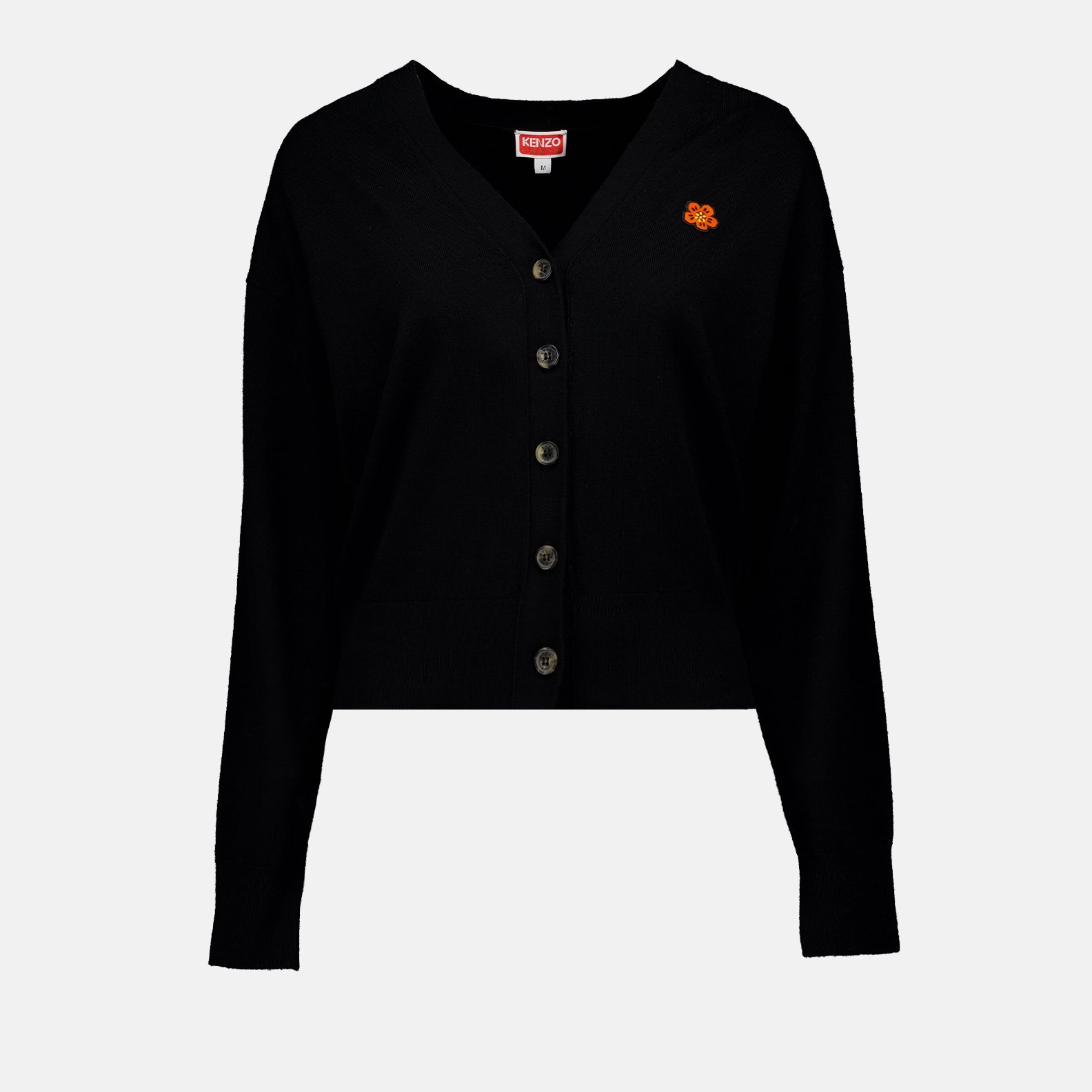 Maille Cardigan Boke Flower Kenzo Noir Femme