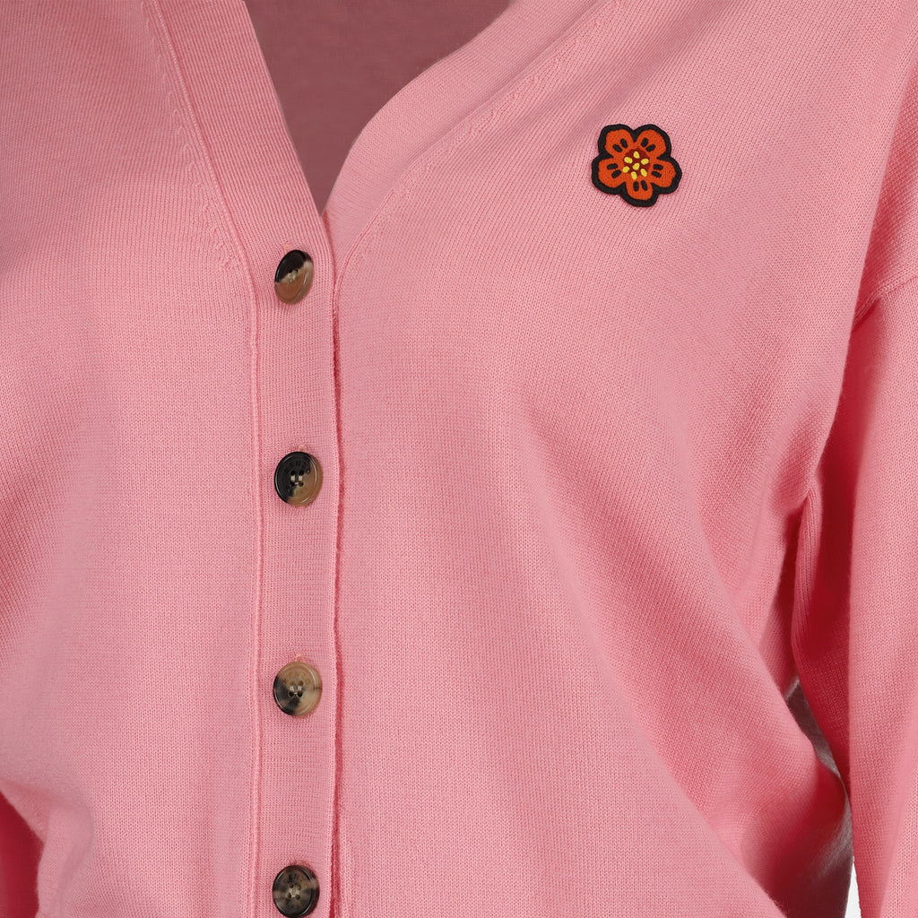 Maille Cardigan Boke Flower Kenzo Rose Femme
