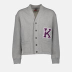 Vestes Cardigan Varsity Kenzo Gris Homme