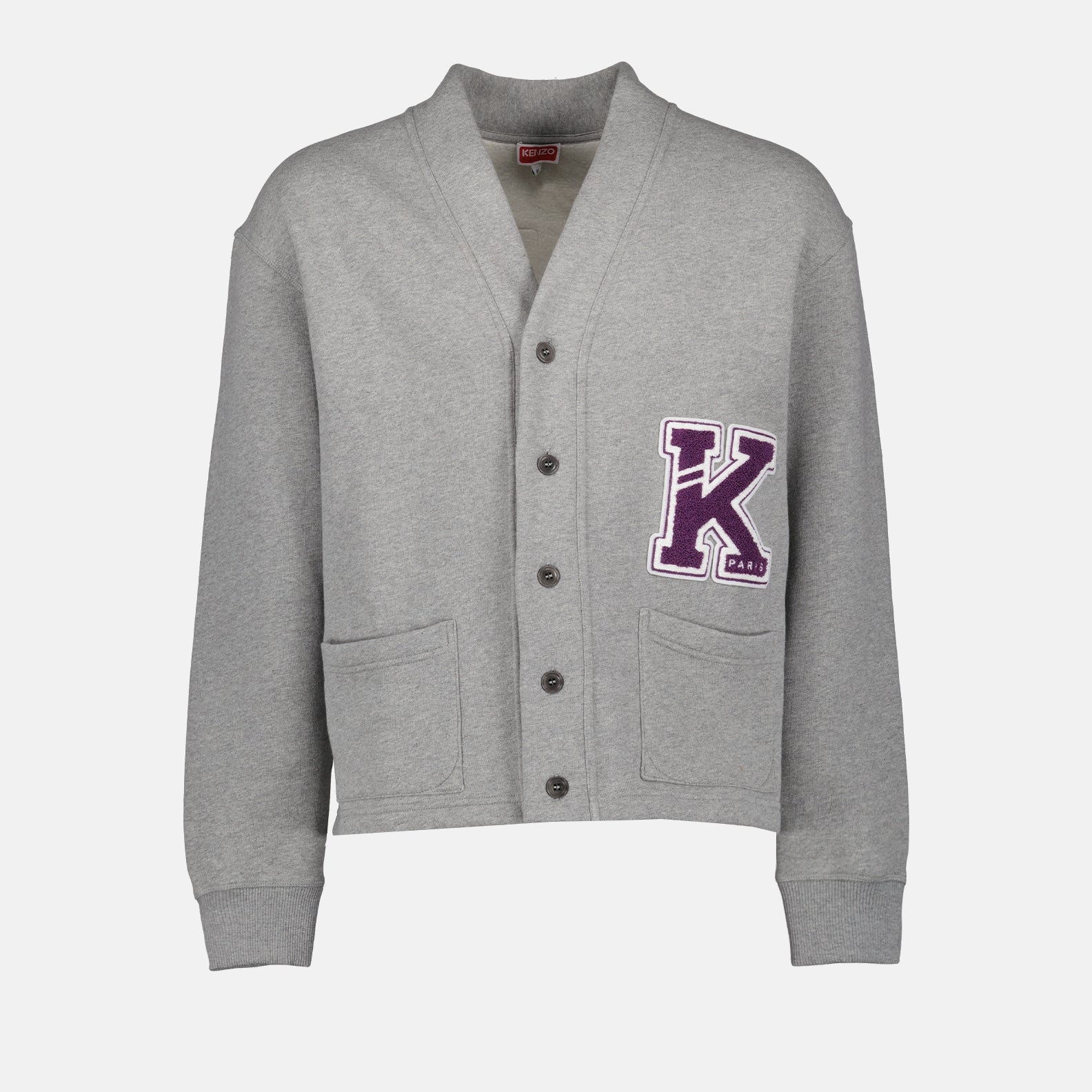 Vestes Cardigan Varsity Kenzo Gris Homme