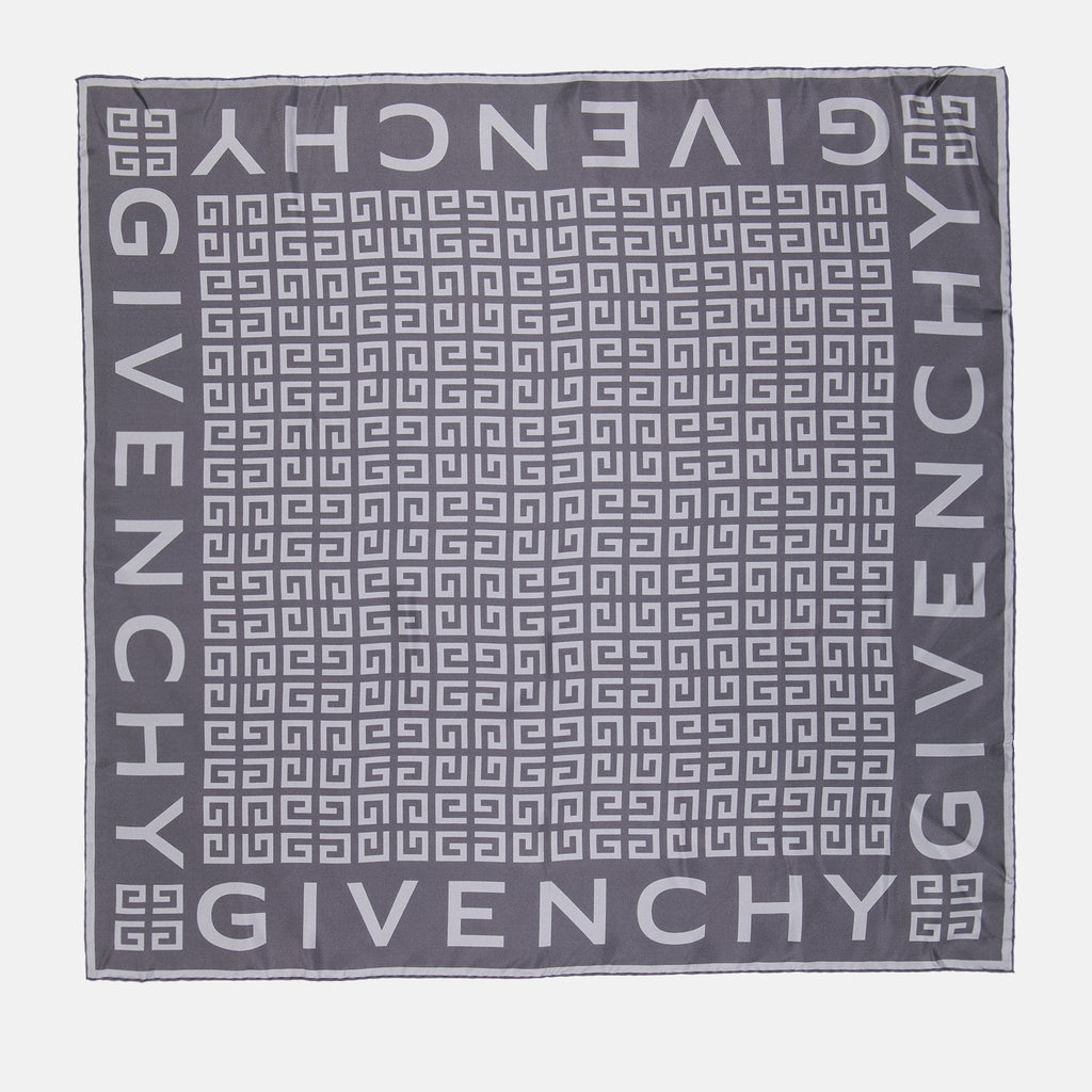 Écharpes, foulards et gants Carré de soie 4G Givenchy Gris Femme