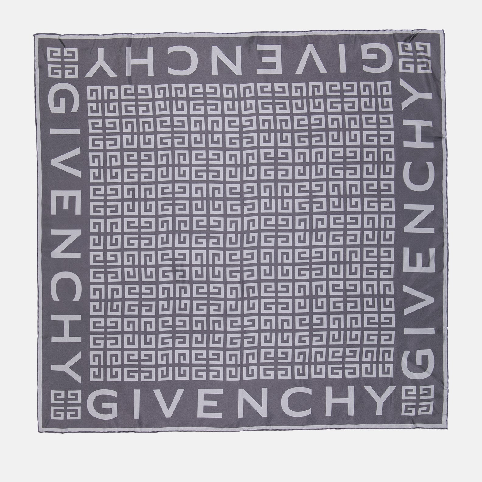 Écharpes, foulards et gants Carré de soie 4G Givenchy Gris Femme