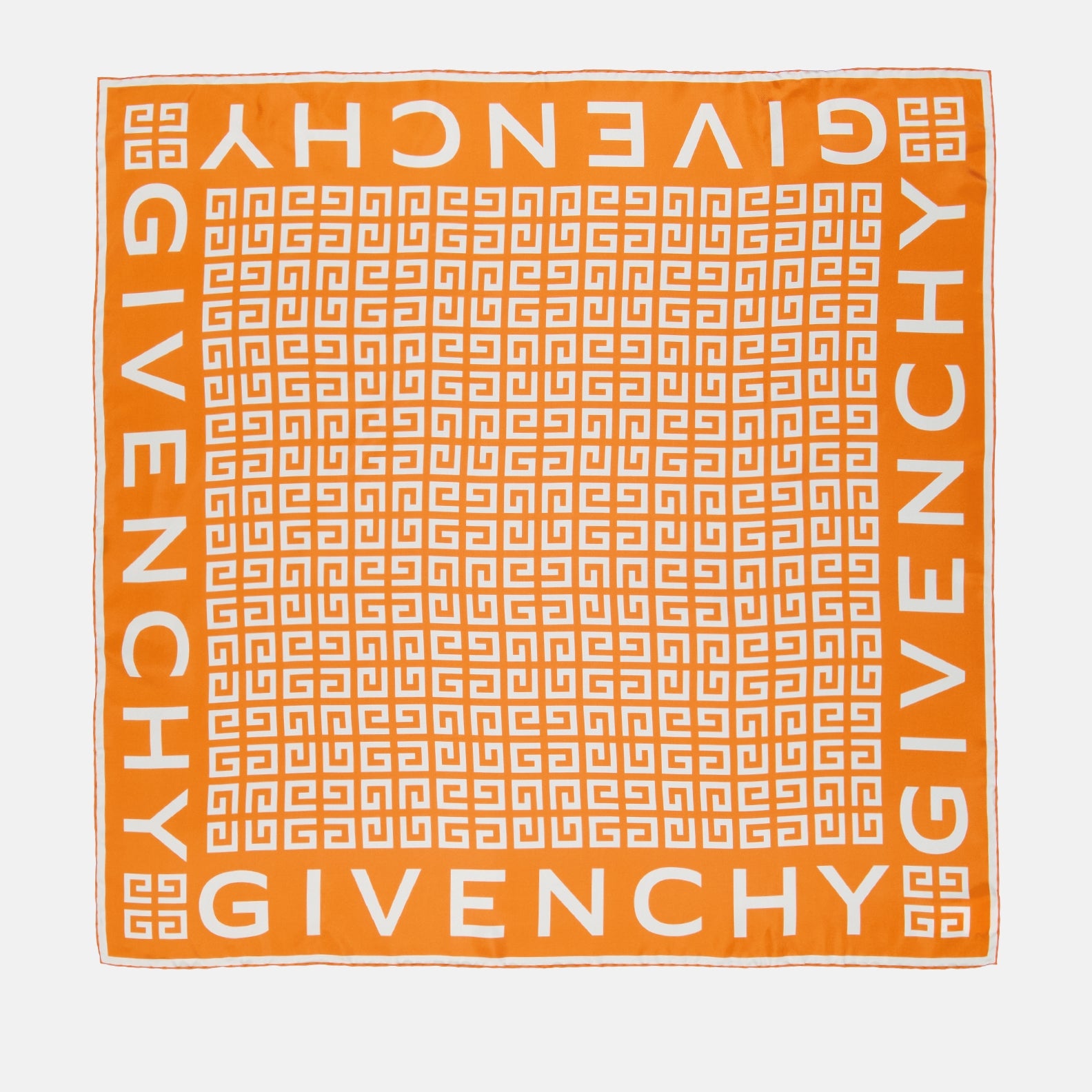 Écharpes, foulards et gants Carré de soie 4G Givenchy Orange Femme