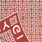 Écharpes, foulards et gants Carré de soie 4G Givenchy Rouge Femme