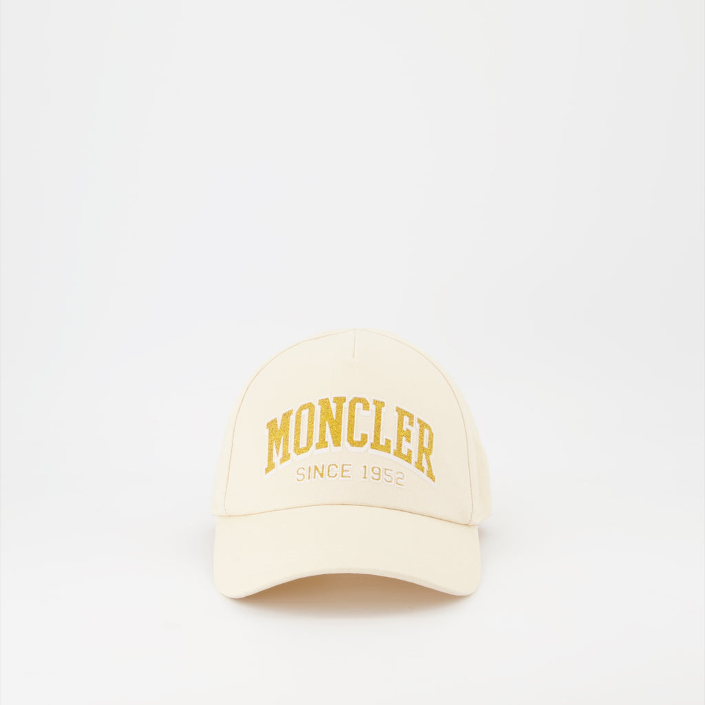 Chapeaux, casquettes et bonnets Casquette à logo Moncler Beige Homme