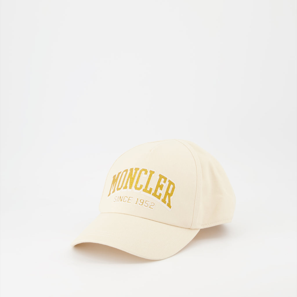Chapeaux, casquettes et bonnets Casquette à logo Moncler Beige Homme