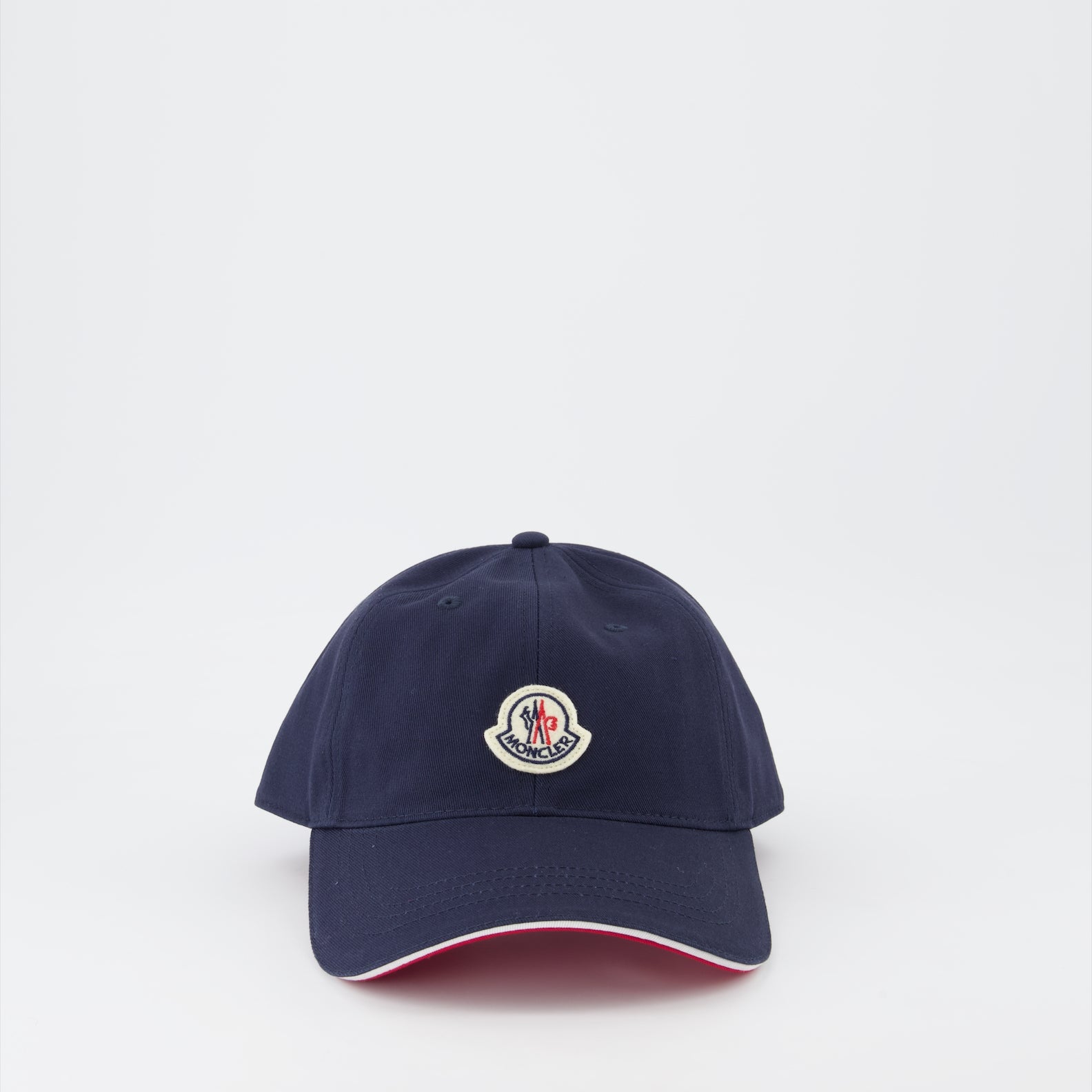 Chapeaux, casquettes et bonnets Casquette à logo et liseré Moncler Bleu Homme