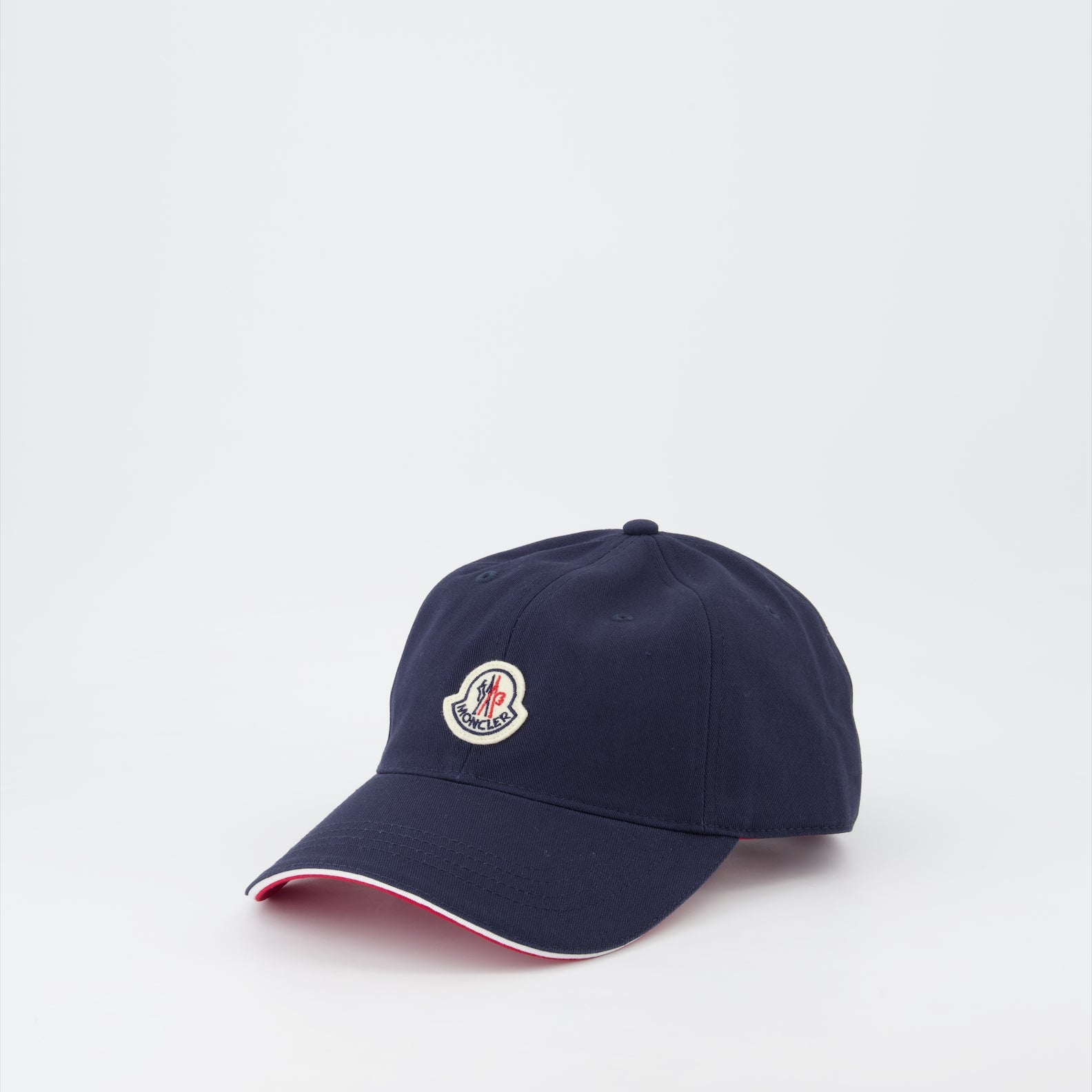 Chapeaux, casquettes et bonnets Casquette à logo et liseré Moncler Bleu Homme