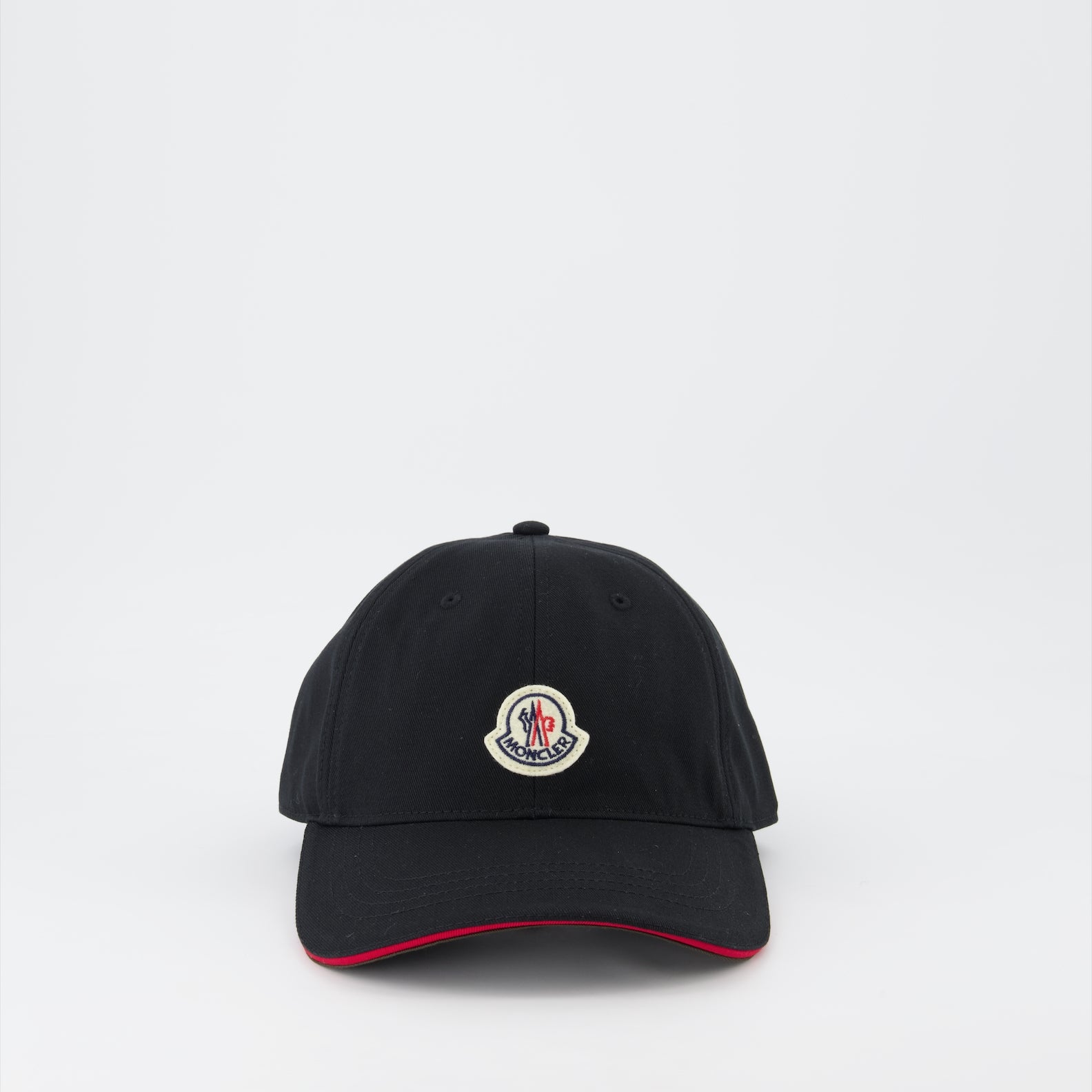 Chapeaux, casquettes et bonnets Casquette à logo et liseré Moncler Noir Homme