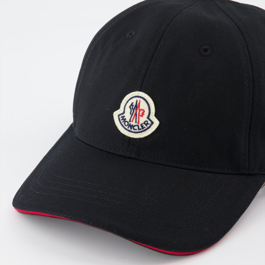 Chapéus, bonés e gorros Casquette à logo et liseré Moncler Preto Homme