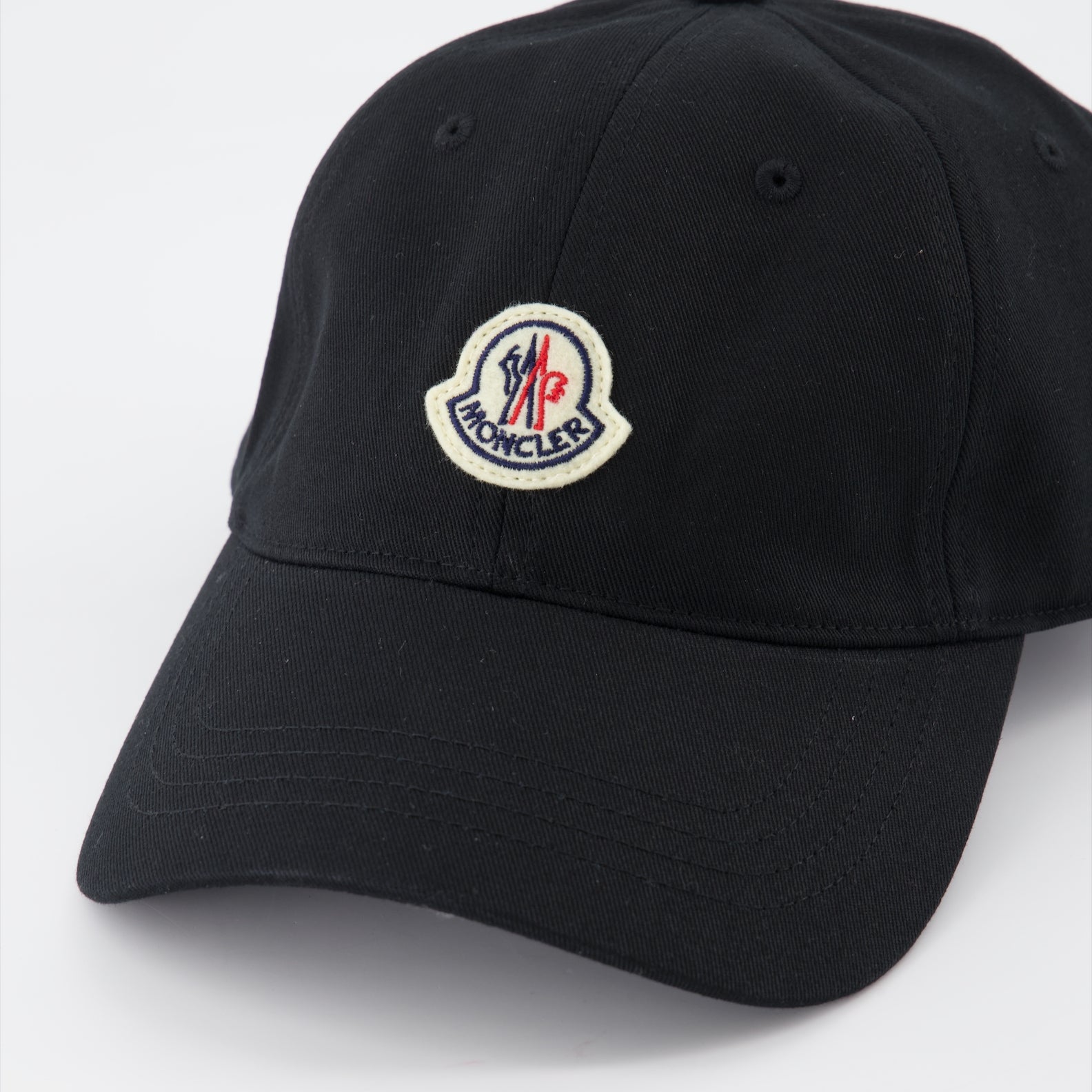 Chapeaux, casquettes et bonnets Casquette à logo Moncler Noir Homme