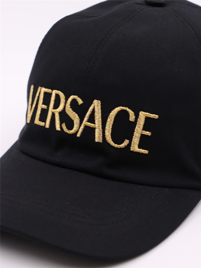 Chapeaux, casquettes et bonnets Casquette à logo Versace Noir Homme