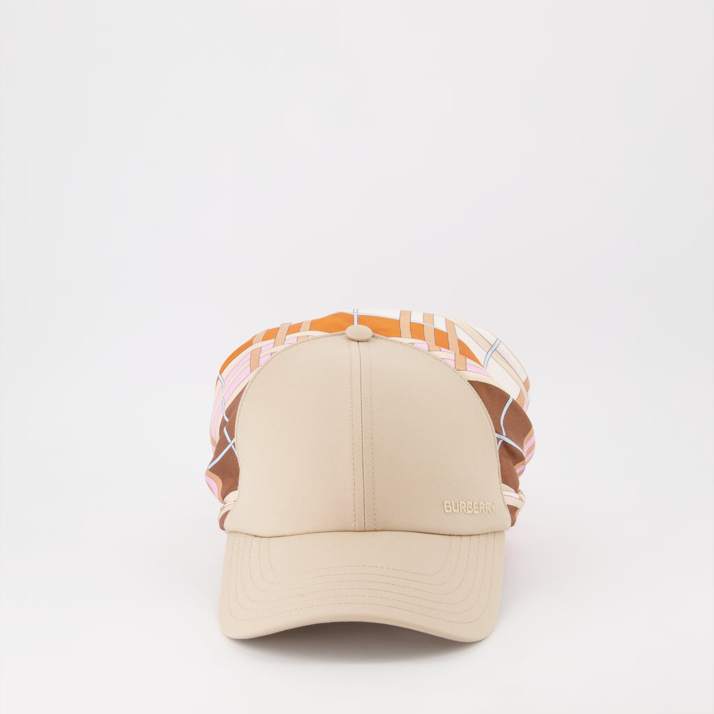 Chapeaux, casquettes et bonnets Casquette avec foulard Burberry Rose Femme