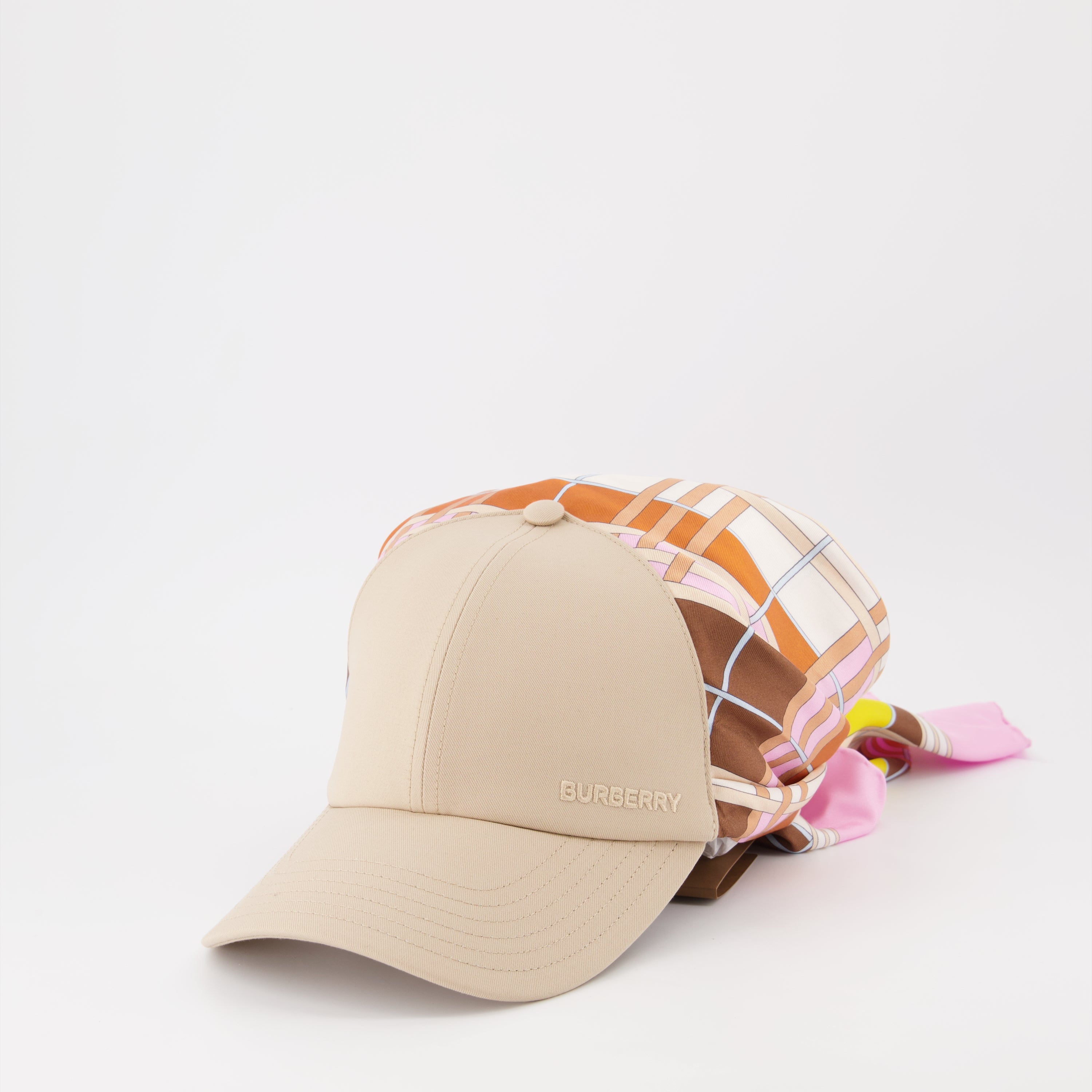 Chapéus, bonés e gorros Casquette avec foulard Burberry Rosa Femme