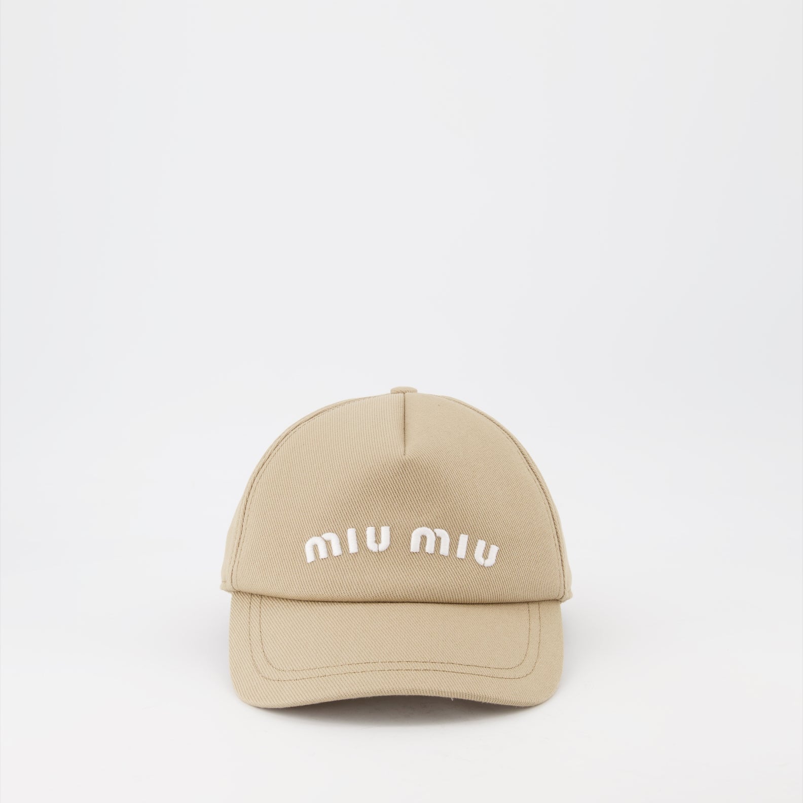 Chapeaux, casquettes et bonnets Casquette à logo Miu Miu Beige Femme