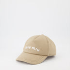 Chapeaux, casquettes et bonnets Casquette à logo Miu Miu Beige Femme