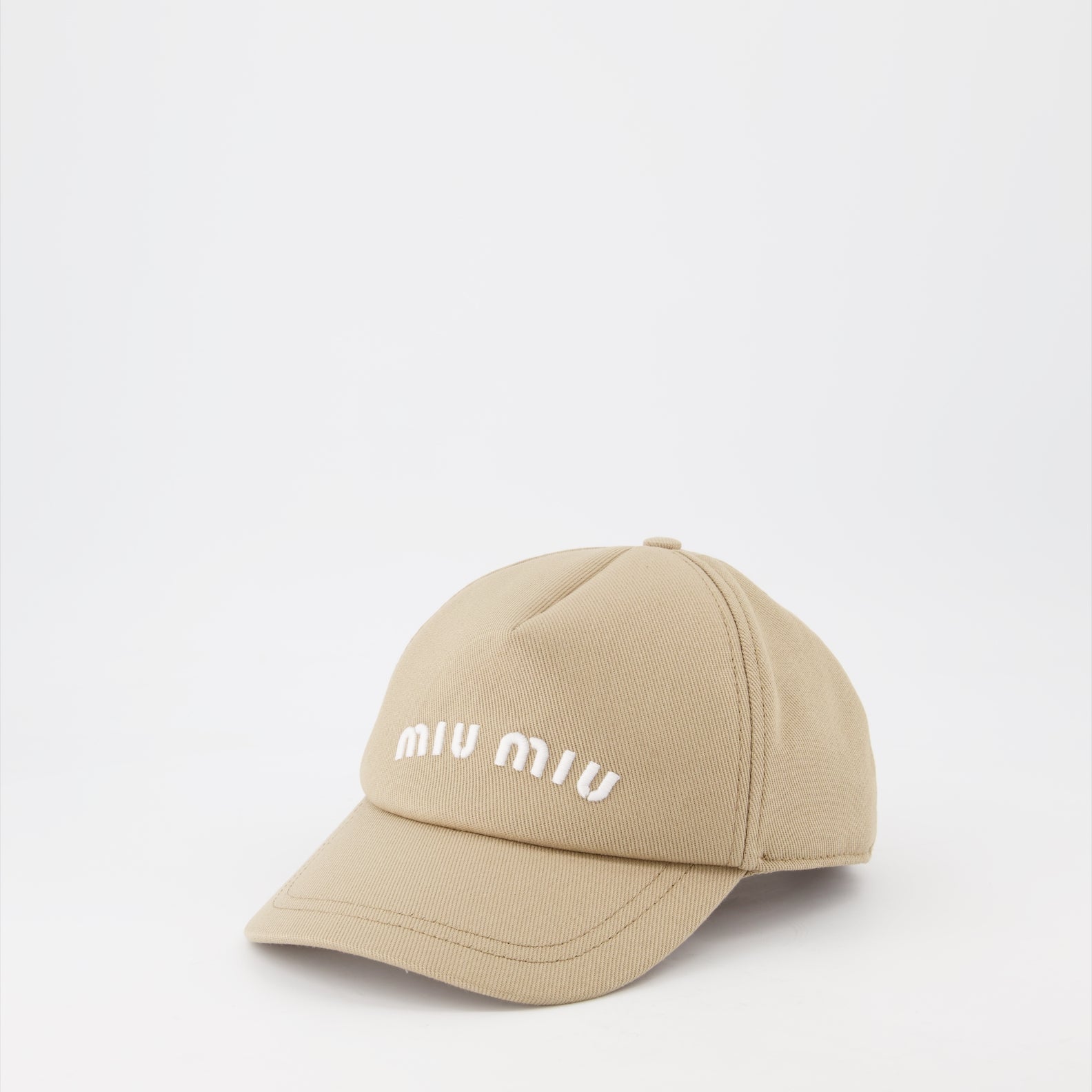 Chapeaux, casquettes et bonnets Casquette à logo Miu Miu Beige Femme