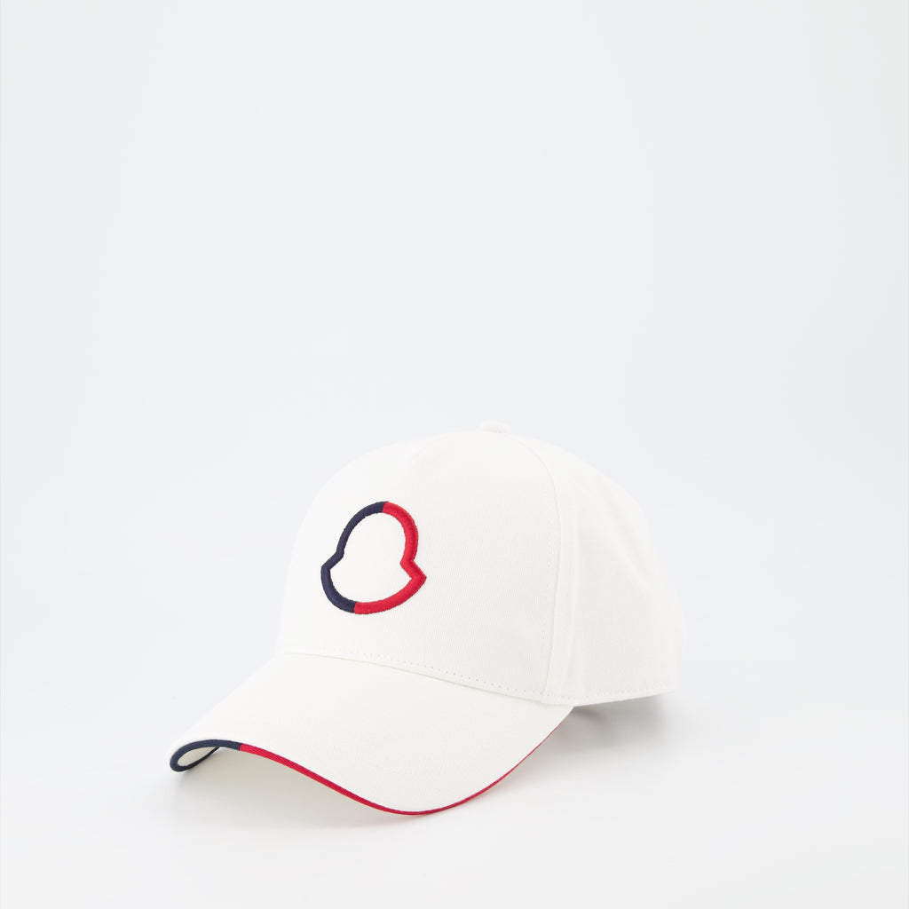 Chapeaux, casquettes et bonnets Casquette à logo Moncler Blanc Homme