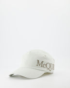 Chapeaux, casquettes et bonnets Casquette à logo brodé Alexander McQueen Beige Homme
