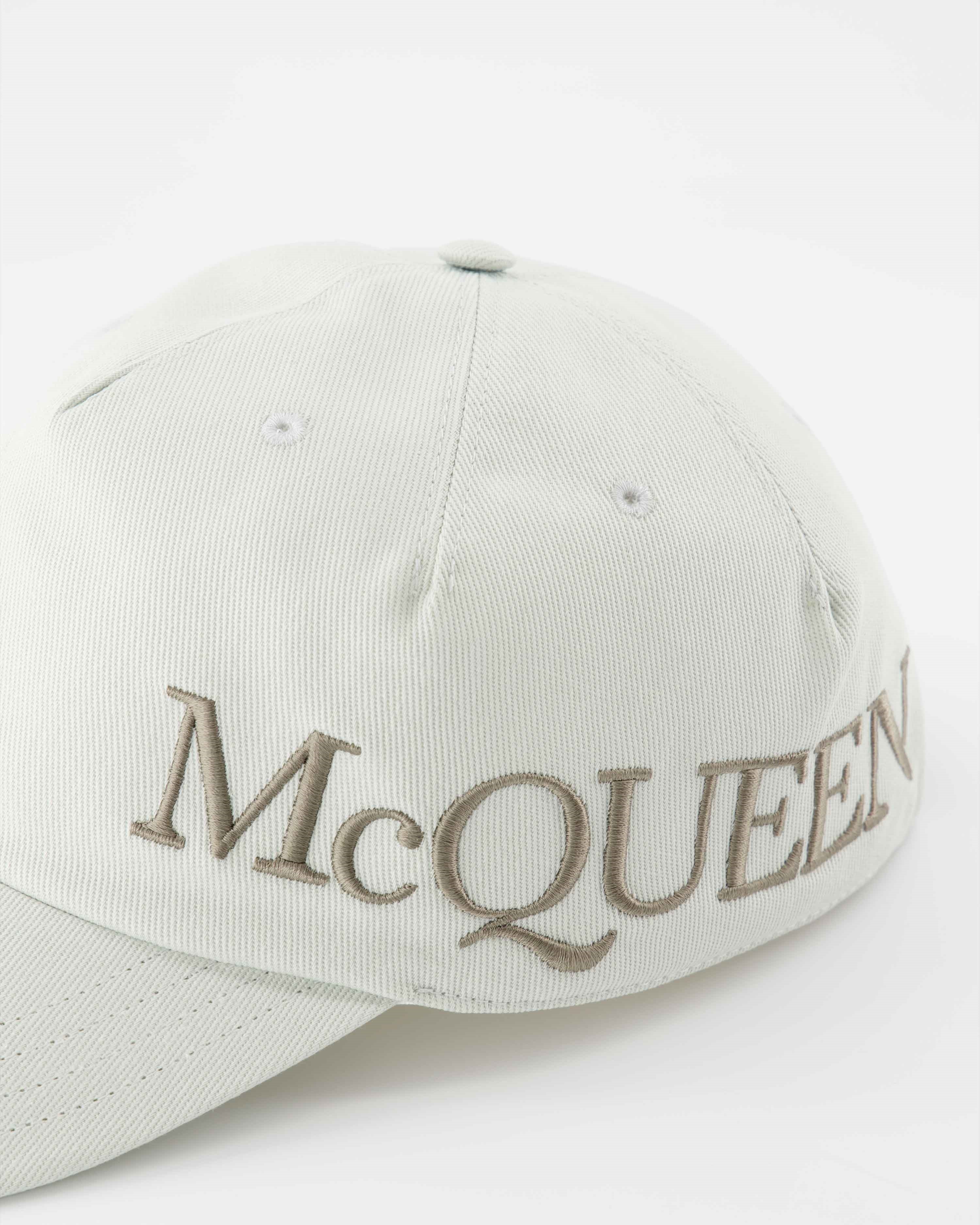 Chapeaux, casquettes et bonnets Casquette à logo brodé Alexander McQueen Beige Homme