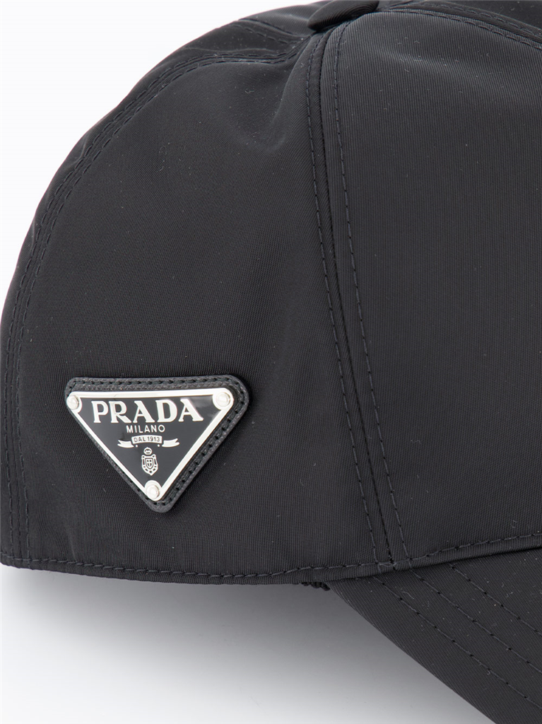 Chapeaux, casquettes et bonnets Casquette en Re-Nylon Prada Noir Femme