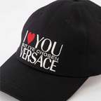 Chapéus, bonés e gorros Casquette I ♡ You Versace Preto Femme