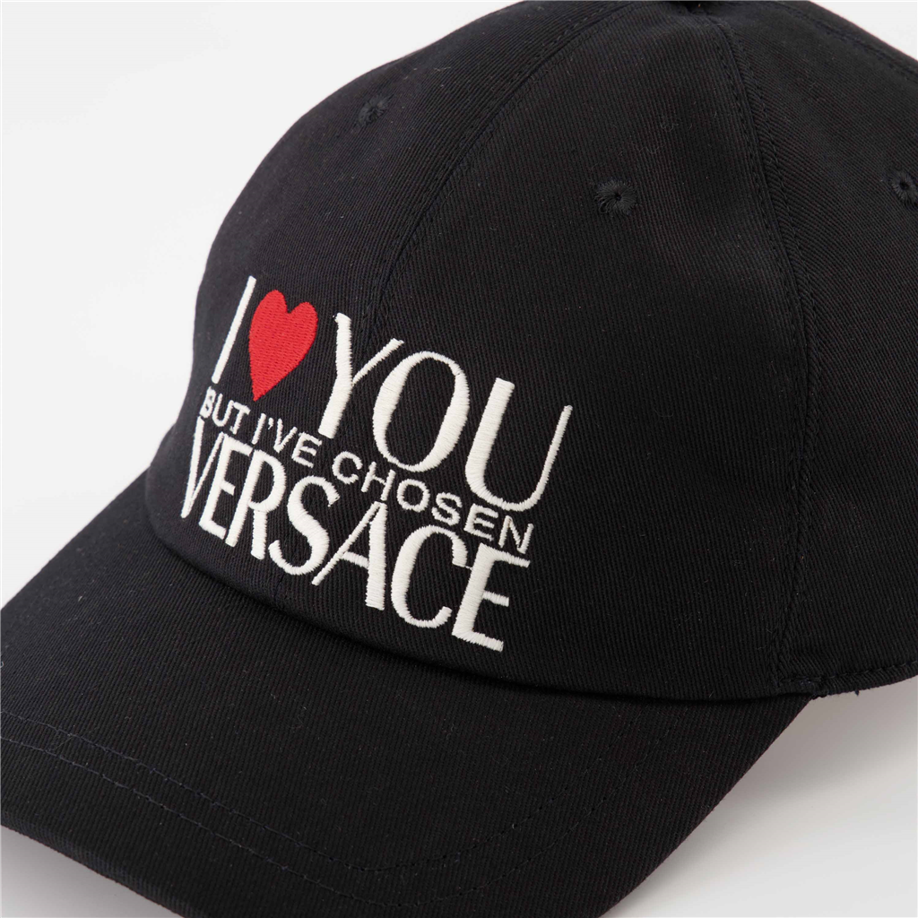 Chapéus, bonés e gorros Casquette I ♡ You Versace Preto Femme