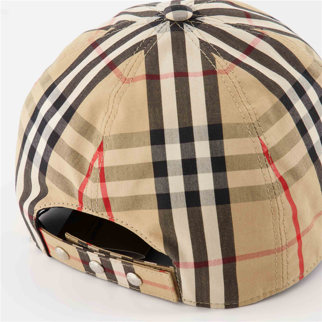 Chapeaux, casquettes et bonnets Casquette à carreaux Burberry Beige Homme