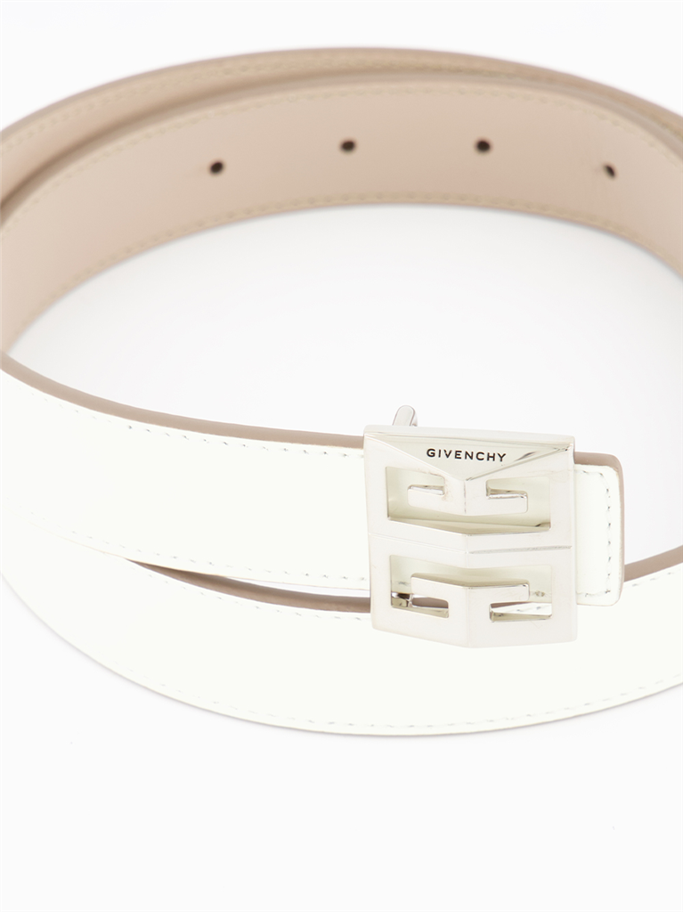 Cintos Ceinture 4G réversible Givenchy Branco Femme