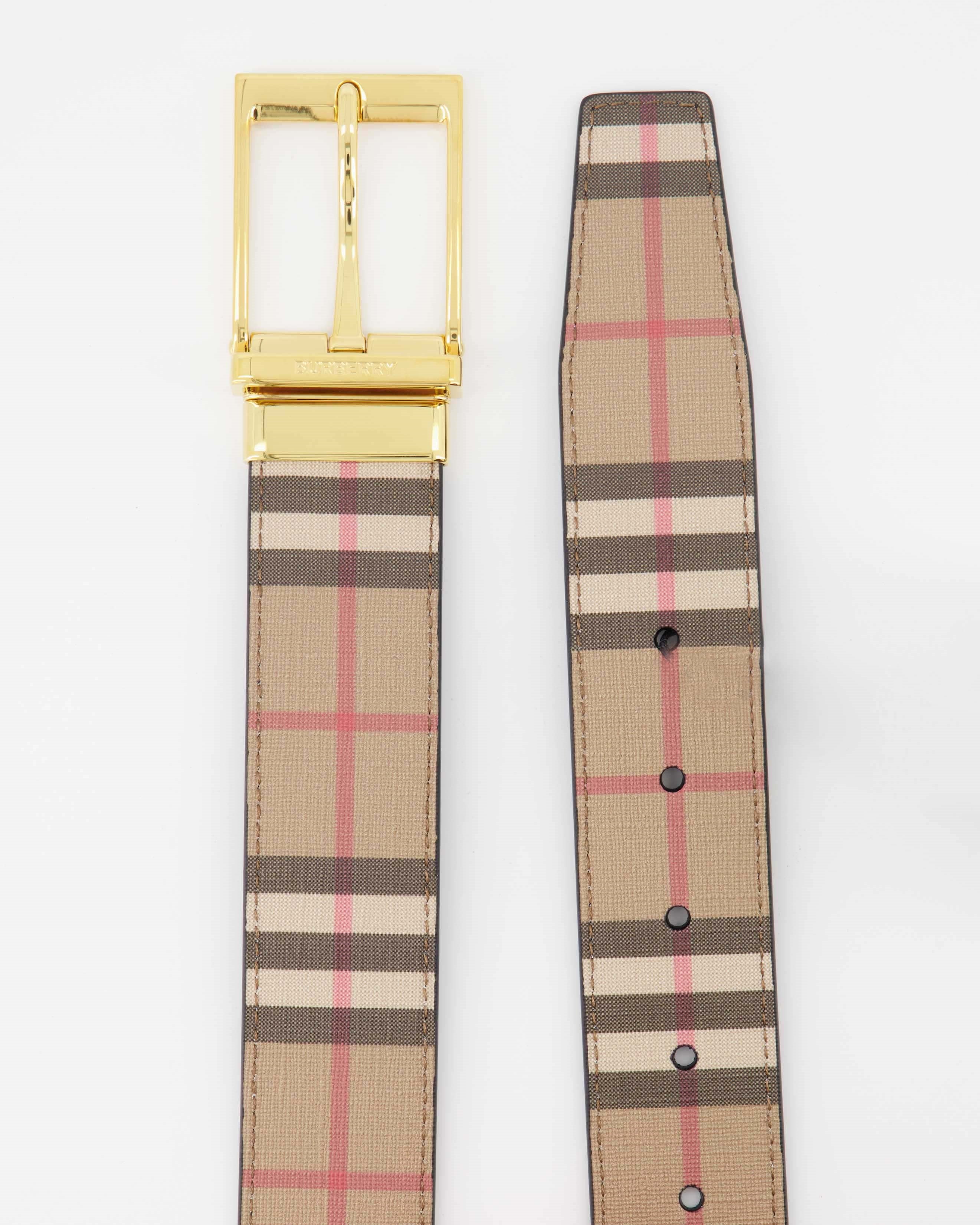 Cintos Ceinture à carreaux Burberry Bege Homme