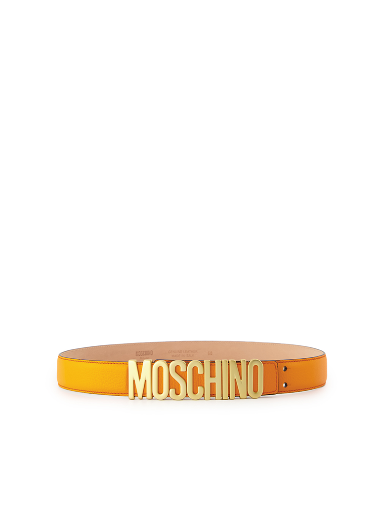 Petite maroquinerie Ceinture à logo plaque Moschino Orange Homme