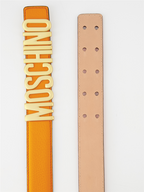 Petite maroquinerie Ceinture à logo plaque Moschino Orange Homme