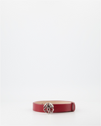 Ceintures Ceinture à logo sceau Alexander McQueen Rouge Femme