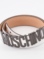 Petite maroquinerie Ceinture à logo plaque Moschino Blanc Homme