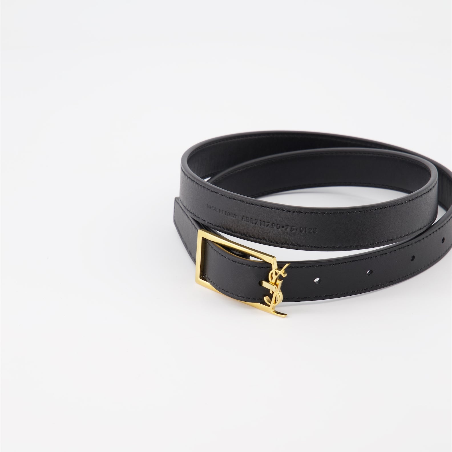 Ceintures Ceinture Cassandre Saint Laurent Noir Homme