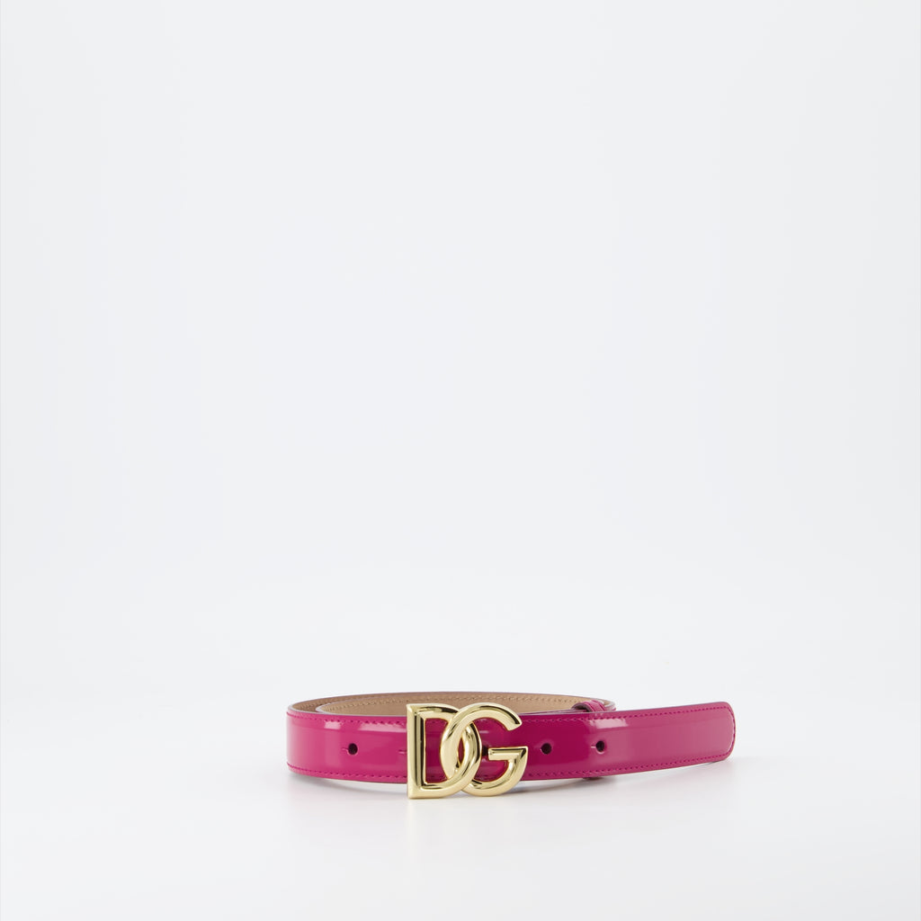 Cintos Ceinture DG Dolce & Gabbana Rosa Femme