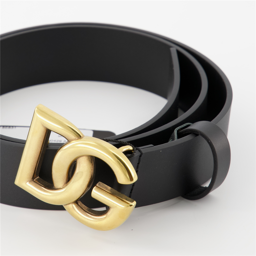 Cintos Ceinture DG Dolce & Gabbana Preto Homme