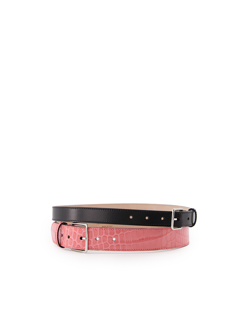 Cintos Ceinture double Alexander McQueen Preto Femme