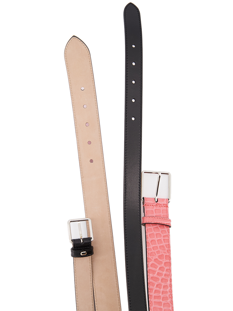 Cintos Ceinture double Alexander McQueen Preto Femme