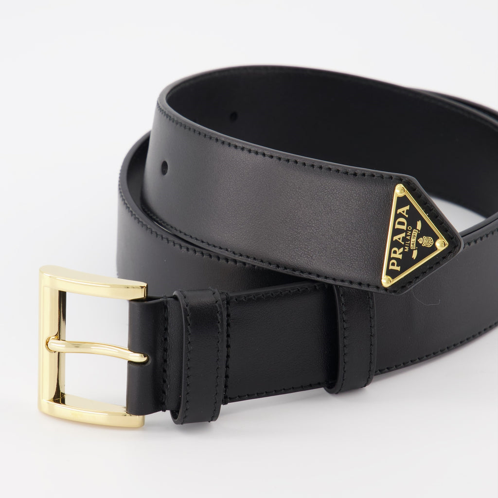 Ceinture en cuir noir