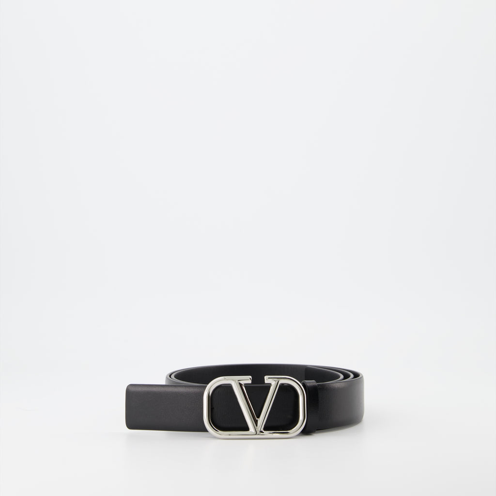 Cintos Ceinture VLogo Valentino Garavani Preto Homme
