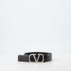 Cintos Ceinture VLogo Valentino Garavani Preto Homme