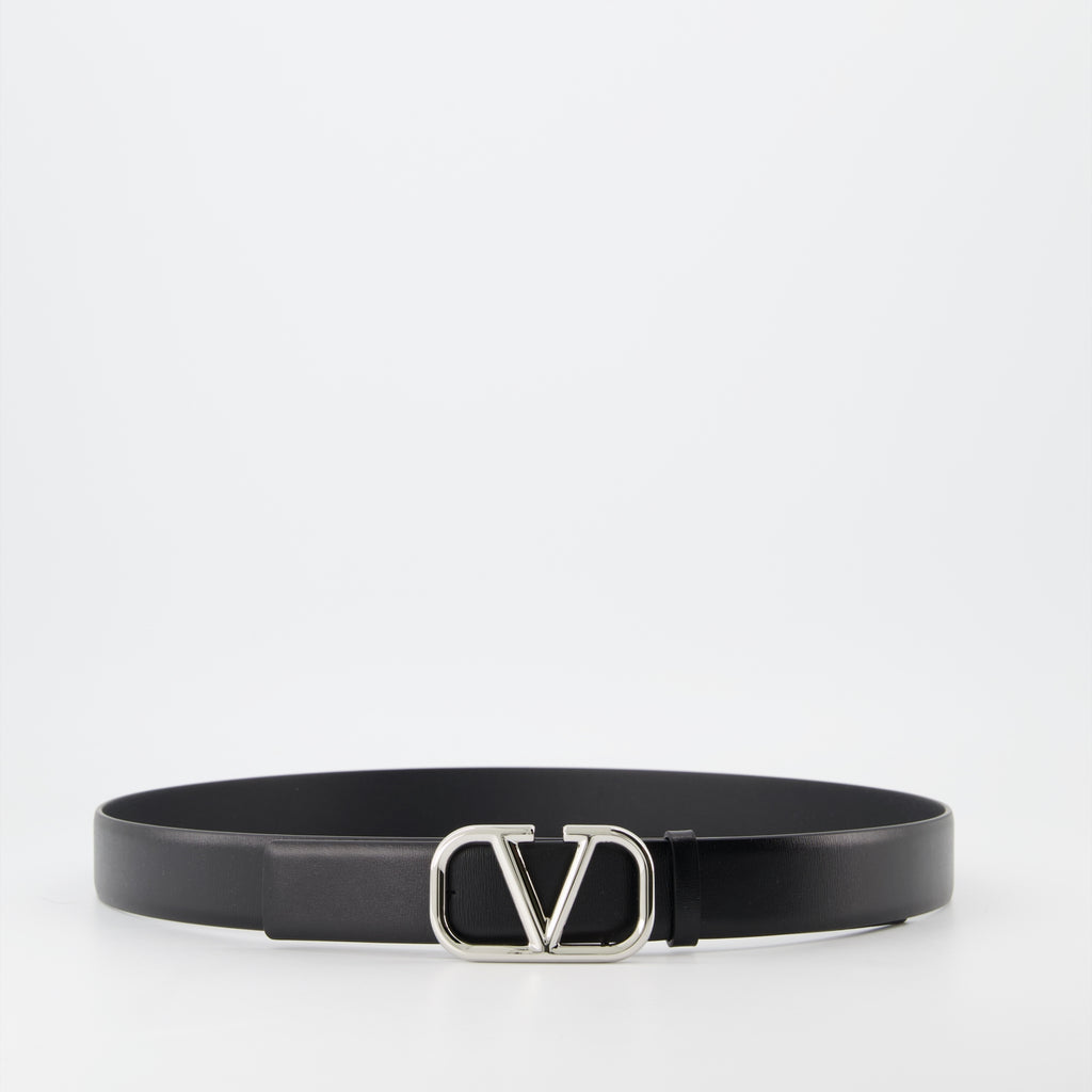 Cintos Ceinture VLogo Valentino Garavani Preto Homme