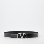 Cintos Ceinture VLogo Valentino Garavani Preto Homme
