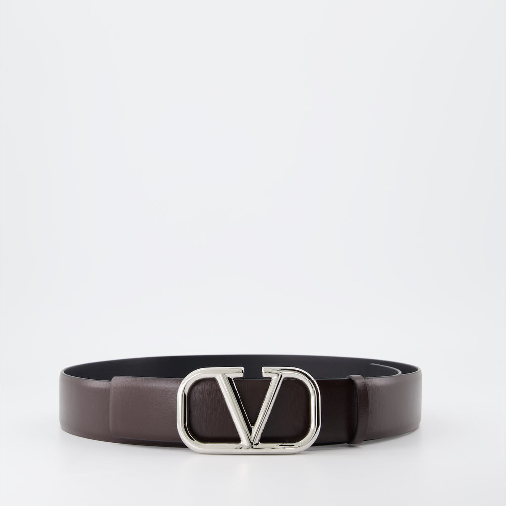 Cintos Ceinture VLogo Valentino Garavani Marrom Homme