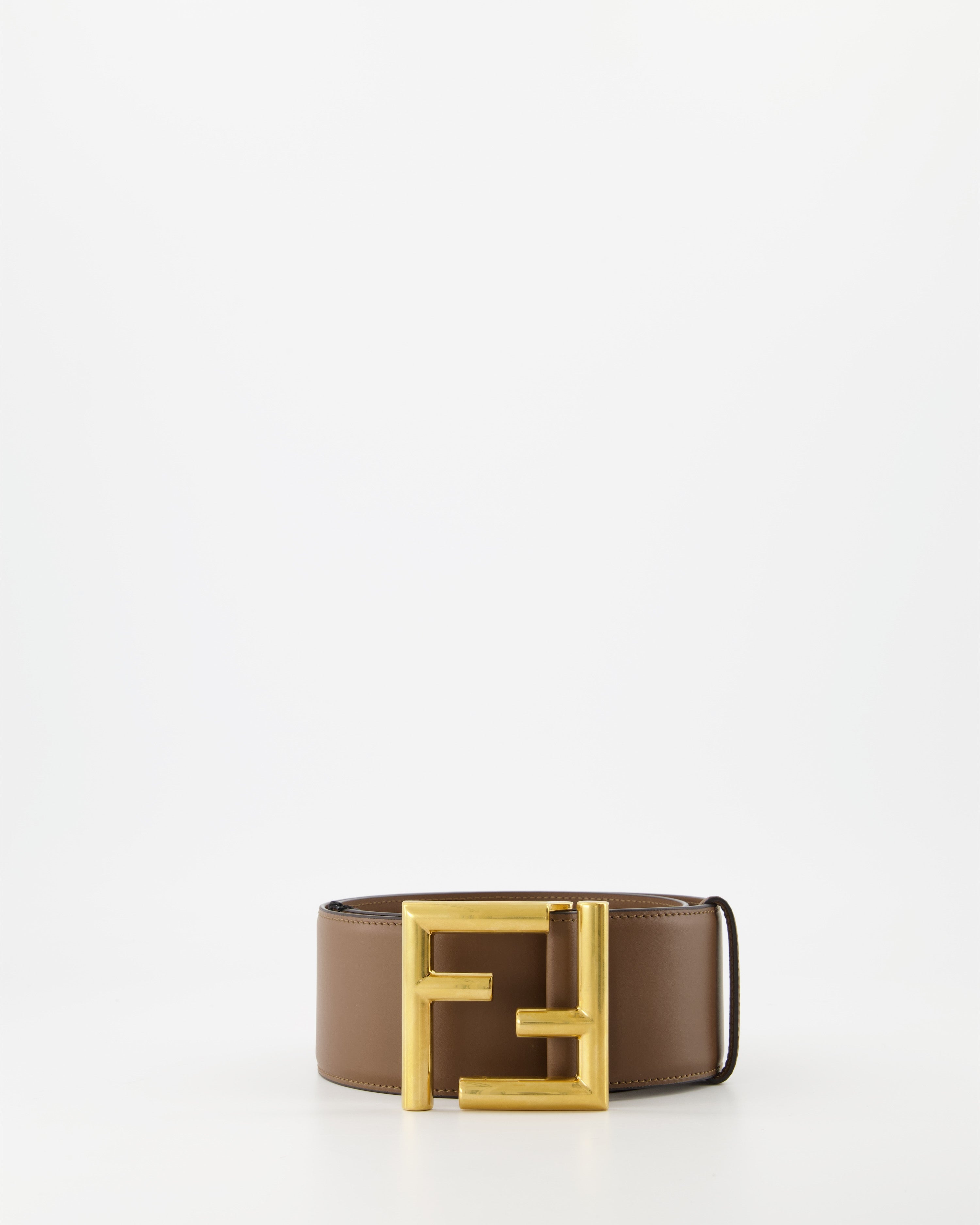 Cintos Ceinture FF Fendi Marrom Femme