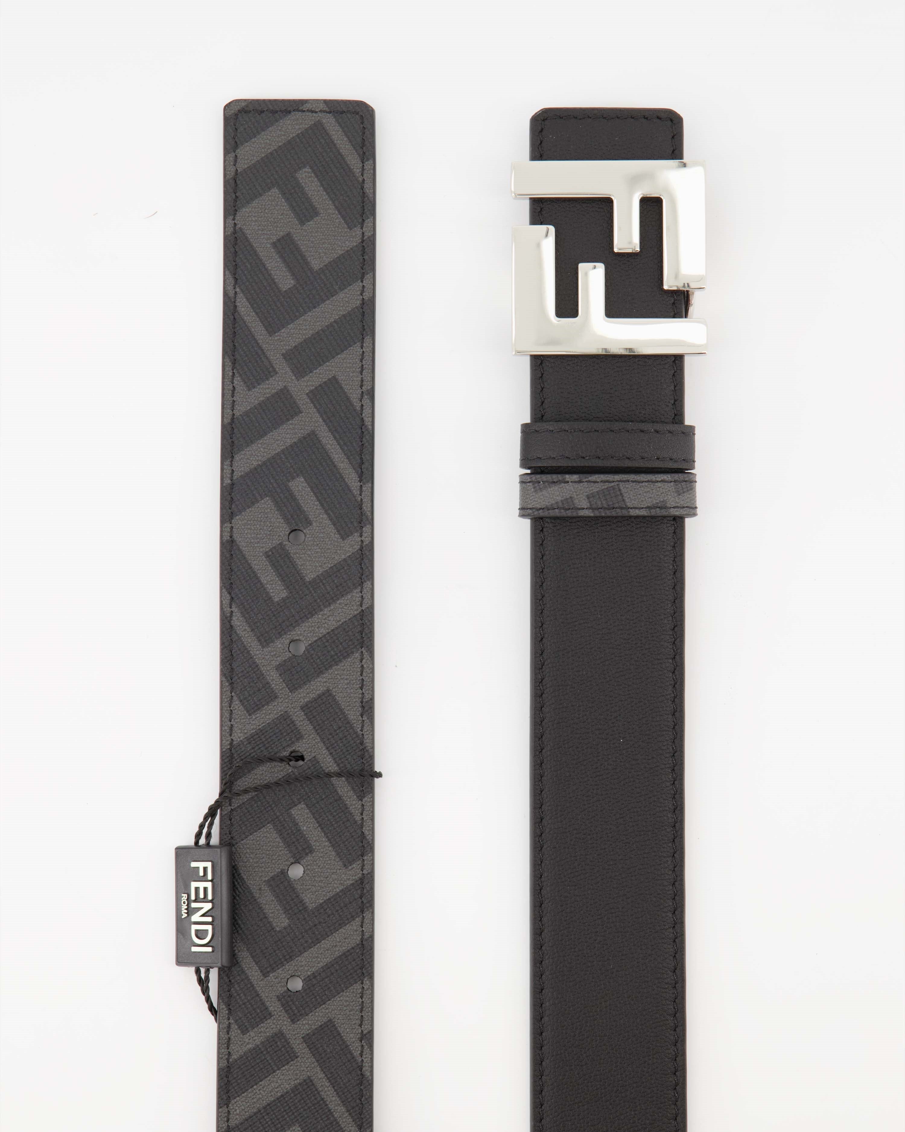 Cintos Ceinture FF Fendi Preto Homme