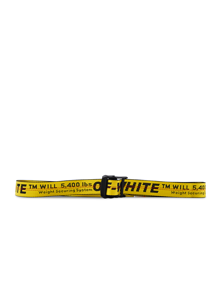 Pequenos artigos de couro Ceinture Industrial Off-White Amarelo Homme