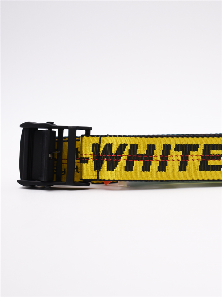 Pequenos artigos de couro Ceinture Industrial Off-White Amarelo Homme