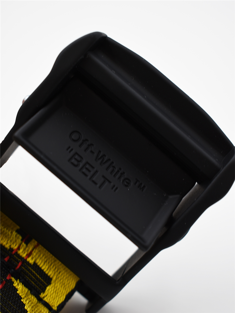 Pequenos artigos de couro Ceinture Industrial Off-White Amarelo Homme